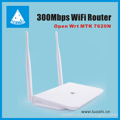 Openwrt WiFi router 2T2R 300Mbps 1WAN,4 LAN ports,factory supplier Melon R618